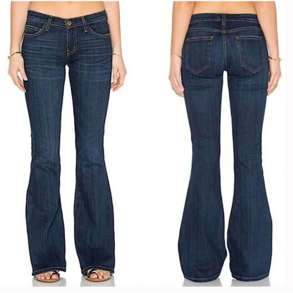 Current/Elliott Denim - Current/Elliott Low Rise Flare Leg Jeans 'The Low Bell' Y2K Size 26